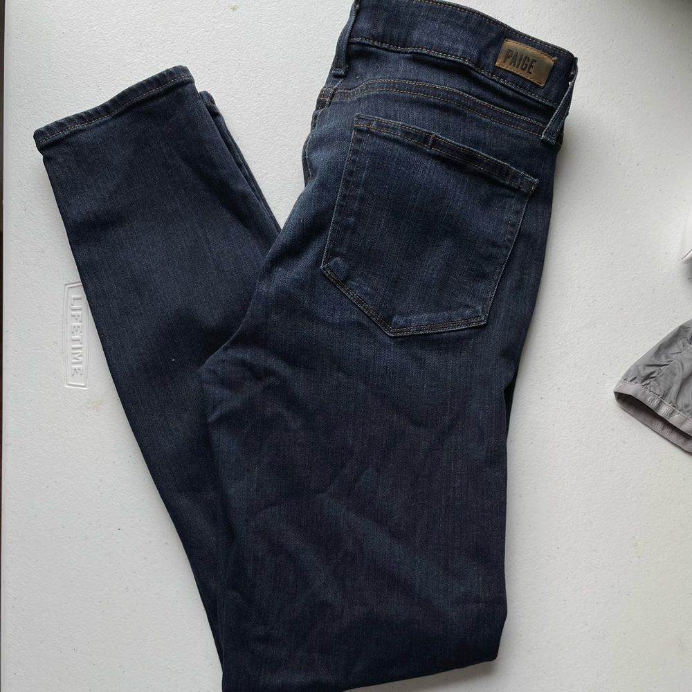 Paige Blue Verdugo Ankle Jeans Dark Wash Lawson Size 29